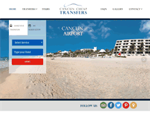 Tablet Screenshot of cancuncheaptransfers.com